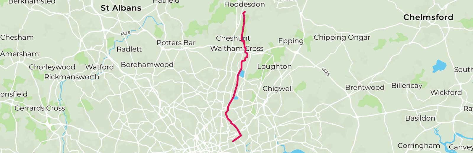 Map of Towpath Trundle route