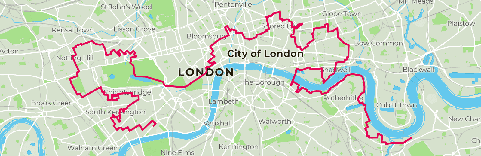 Map of Wren's Royal Rattler route